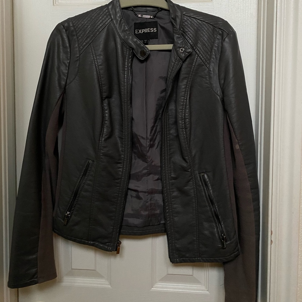 Express faux leather jacket